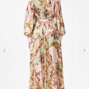 Camilla Pink and Green Long Sleeve Dress